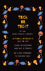 Read more about the article Trick or Treat @ the Library
