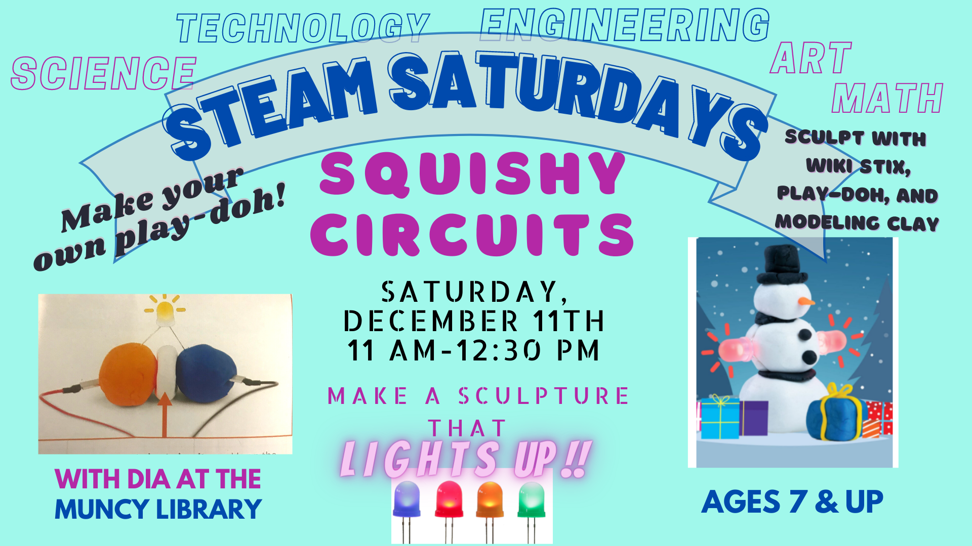 You are currently viewing STEAM Saturday: Squishy Circuits