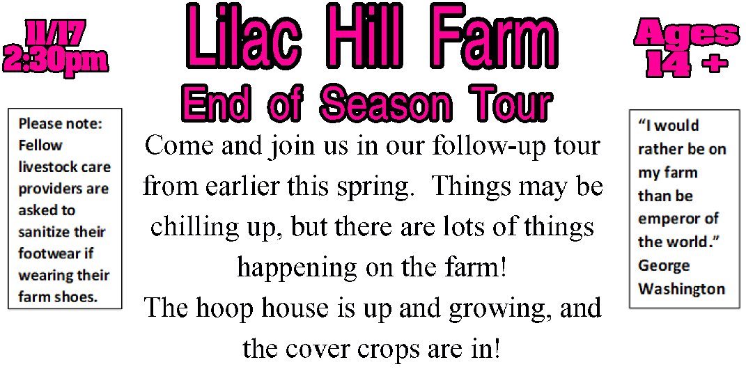 End of Season Farm Tour