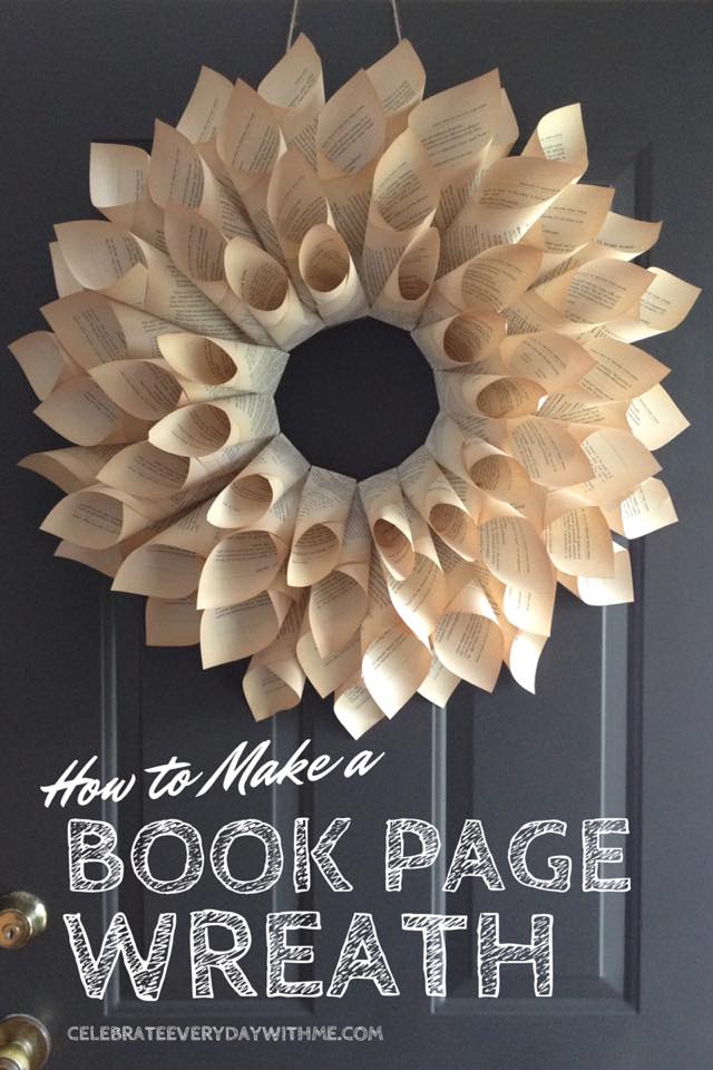 Make a Book Wreath
