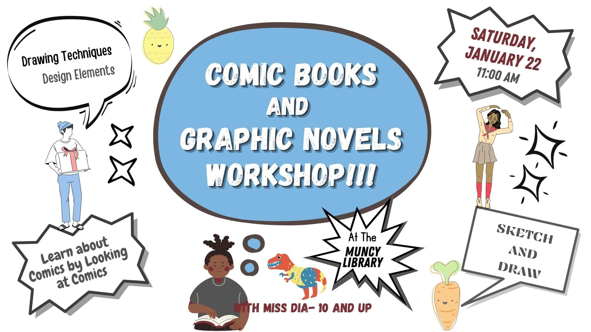 Read more about the article Graphic Novel & Comic Drawing Workshop