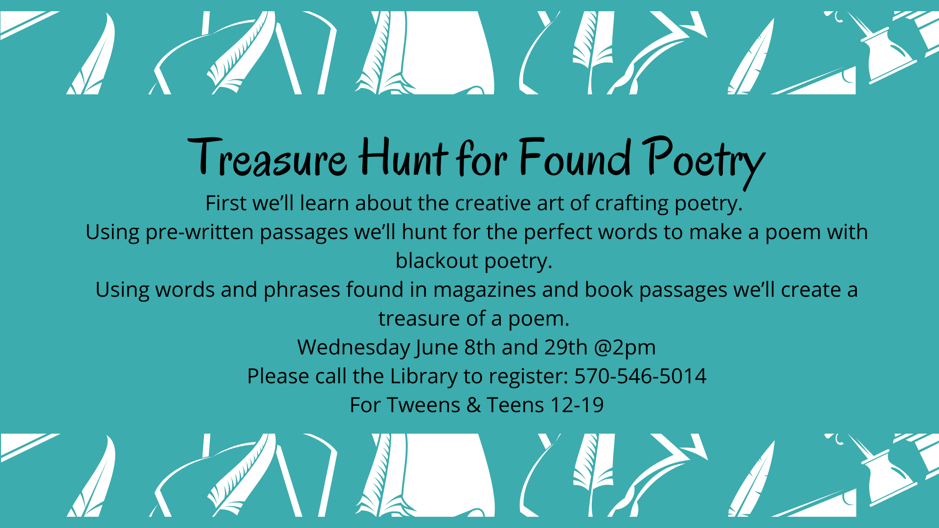 You are currently viewing Treasure Hunt for Found Poetry