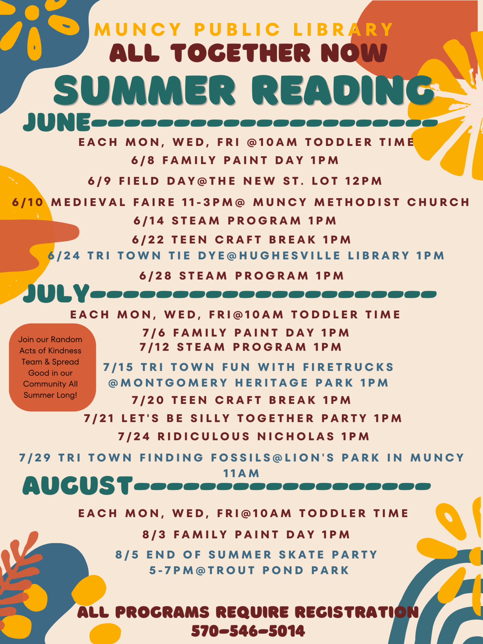 Summer Reading Muncy Public Library